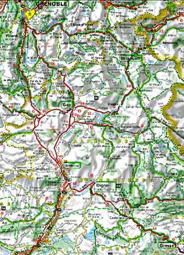 carte régionale